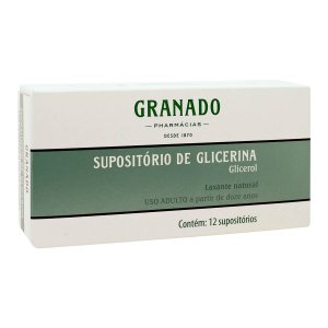 GLICERIN ADULTO 12 SUPOSITÓRIOS