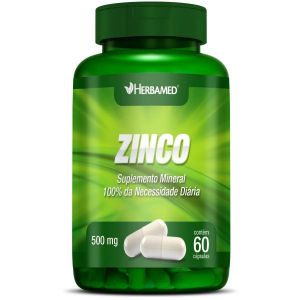 ZINCO 7MG HERBAMED COM 60 CÁPSULAS