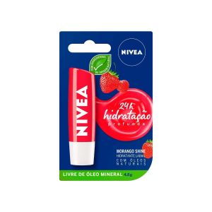 HIDRATANTE LABIAL NIVEA MORANGO SHINE COM 4,8G
