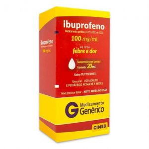 IBUPROFENO GOTAS 100MG COM 20ML  - CIMED