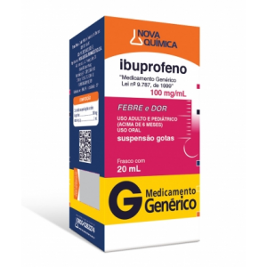 IBUPROFENO GOTAS 100MG COM 20ML - NOVA QUIMICA 