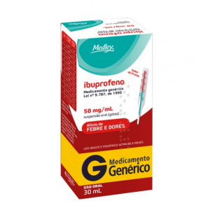 IBUPROFENO GOTAS 50MG COM 30ML - MEDLEY 
