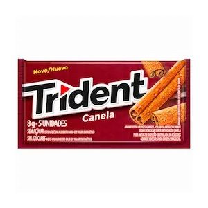 CHICLETE TRIDENT CANELA  8G 5 UNIDADES 