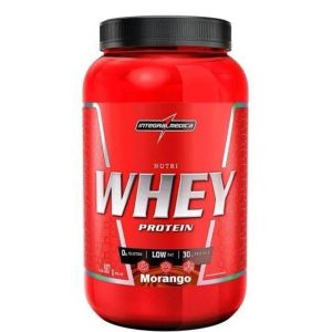 NUTRI WHEY PROTEIN MORANGO INTEGRALMÉDICA COM 907G