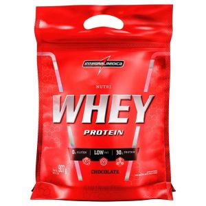 REFIL NUTRI WHEY PROTEIN CHOCOLATE INTEGRALMÉDICA COM 907G