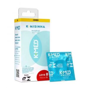 K-MISINHA PRESERVATIVO INVISÍVEL COM 8 UNIDADES