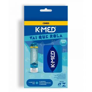 KIT K-MED GEL LUBRIFICANTE ÍNTIMO ICE 50G + CAMISINHA K-MIZINHA EXTRA LUBRIFICADA COM 8 UNIDADES