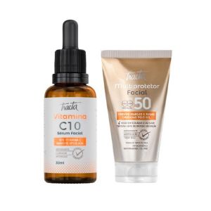 KIT MULTPROT FACIAL FPS50+SERUM FACIAL VIT C10 30ML TRACTA 