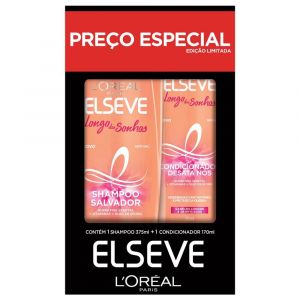 KIT ELSEVE LONGO DOS SONHOS COM 1 SHAMPOO DE 375ML + 1 CONDICIONADOR DE 170ML