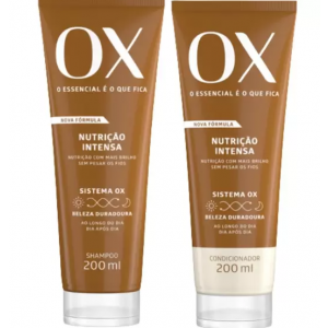 KIT OX NUTRIÇÃO INTENSA SHAMPOO 200ML + CONDICIONADOR 200ML