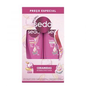 KIT SHAMPOOL E CONDICIONADOR SEDA S.O.S CERANMIDAS COM 325ML