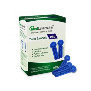 LANCETA PARA LANCETADOR 28G 100 UNIDADES MEDLEVENSOHN