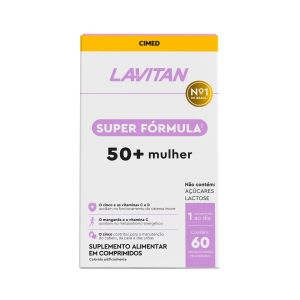 POLIVITAMÍNICO LAVITAN SUPER FÓRMULA 50+ MULHER COM 60 COMPRIMIDOS