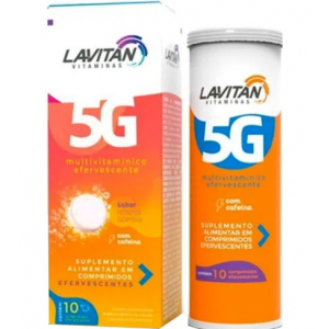 LAVITAN 5G LARANJA E ACEROLA 10 COMPRIMIDOS