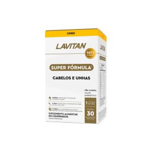 LAVITAN SUPER FORMULA CABELOS E UNHAS COM 30 COMPRIMIDOS