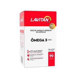 SUPLEMENTO VITAMÍNICO LAVITAN ÔMEGA 3 MAIS COM 90 CÁPSULAS