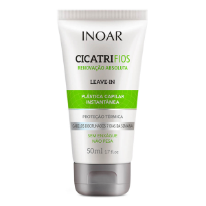 LEAVE IN INOAR CICATRIFIOS PLÁSTICA CAPILAR COM PROTEÇÃO TÉRMICA COM 50ML