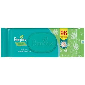 LENÇO UMEDECIDO PAMPERS AROMA DE ALOE VERA COM 96 UNIDADES