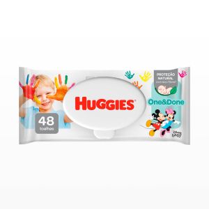 LENÇO UMEDECIDO HUGGIES ONE&DONE COM 48 UNIDADES