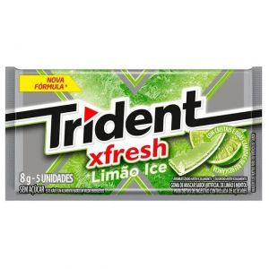 CHICLETE TRIDENT LIMÃO ICE 8G 5 UNIDADES