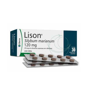 LISON SILIMARINA 120MG 30 COMPRIMIDOS
