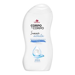 LOÇÃO HIDRATANTE CORPORAL DAVENE CORPO A CORPO SUAVE DE LEITE 200ML
