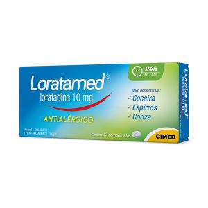 LORATAMED 10MG COM 12 COMPRIMIDOS - LORATADINA