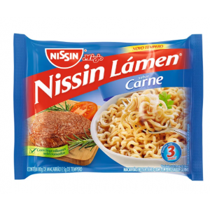 MACARRÃO INSTANTÂNEO MIOJO NISSIN LAMÉN CARNE 85G