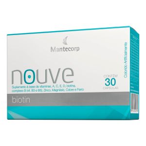MANTECORP NOUVE BIOTIN CABELO PELE E UNHA COM 30 CÁPSULAS