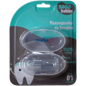 MASSAGEADOR DE GENGIVA COM ESTOJO SANA BABIES