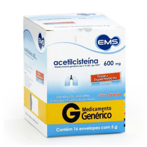 ACETILCISTEINA 600MG COM 16 ENVELOPES - EMS