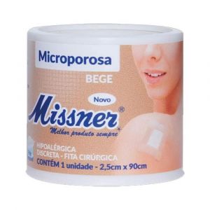 FITA MICROPOROSA MISSNER BEGE 2,5CMX90CM