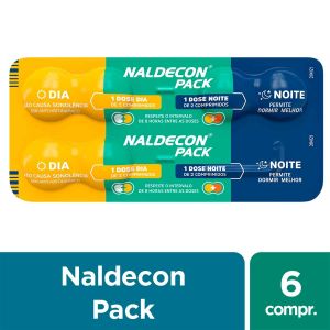 NALDECON PACK DIA E NOITE COM 6 COMPRIMIDOS