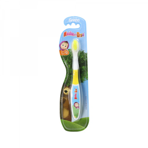 ESCOVA DENTAL INFANTIL GREEN MASHA E O URSO MACIA-GREEN