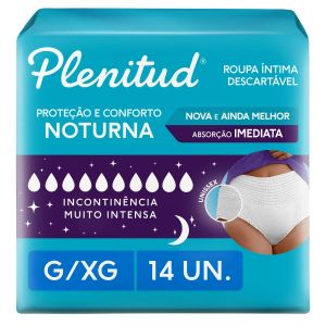 PLENITUD ROUPA ÍNTIMA DESCARTÁVEL UNISSEX NOTURNA X/XG 14UNI