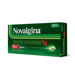 NOVALGINA DIPIRONA 1G COM 20 COMPRIMIDOS