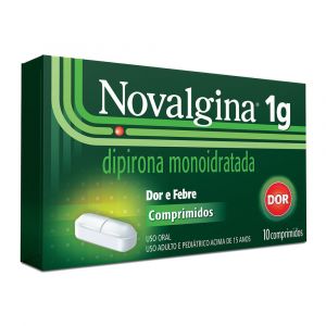NOVALGINA 1G COM 10 COMPRIMIDOS