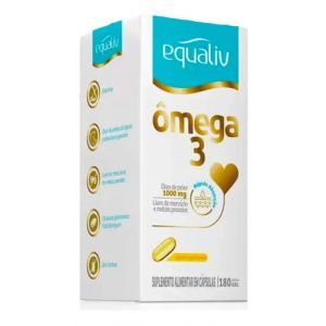 ÔMEGA 3 1000MG COM 180 CÁPSULAS EM GEL EQUALIV 