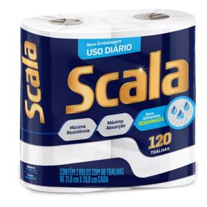 PAPEL TOALHA SCALA PLUS 2 UNIDADES