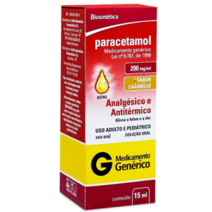 PARACETAMOL 200MG/ML 15ML - BIOSINTÉTICA 
