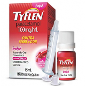 PARACETAMOL 100MG/ML BEBÊ 15ML - TYFLEN 