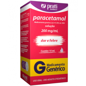 PARACETAMOL 200MG/ML SOLUÇÃO GOTAS 15ML - PRATI DONADUZZI