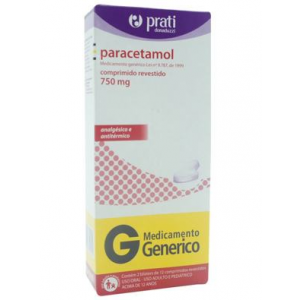 PARACETAMOL 750MG COM 24 COMPRIMIDOS - PRATI DONADUZZI