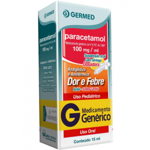 PARACETAMOL BEBÊ 100MG/ML GOTAS 15ML - GERMED 