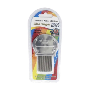 PENTE FINO EXTRATOR PIOLHOS E LÊNDEAS AÇO INOX ZHALINGER