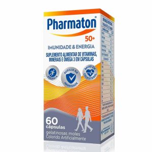 POLIVITAMÍNICO PHARMATON 50+ IMUNIDADE E ENERGIA COM 60 CÁPSULAS