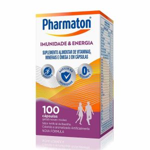 POLIVITAMÍNICO PHARMATON IMUNIDADE E ENERGIA COM 100 CÁPSULAS