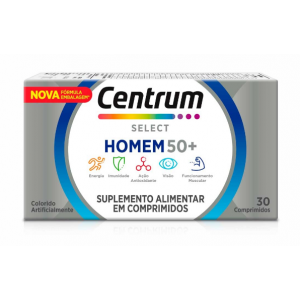 POLIVITAMÍNICO CENTRUM SELECT HOMEM 30 COMPRIMIDOS