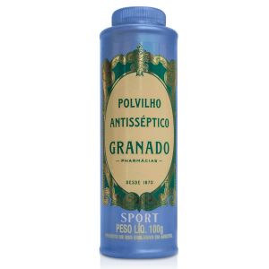 POLVILHO ANTISSÉPTICO PARA OS PÉS GRANADO SPORT COM 100 GRAMAS