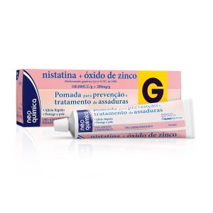 POMADA PARA ASSADURAS NISTATINA + ÓXIDO DE ZINCO 60G - NEO QUÍMICA